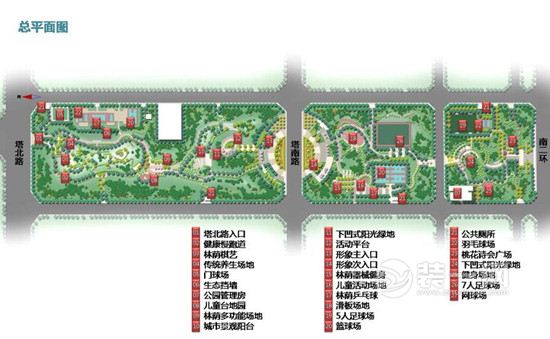 石家庄市体育公园总平面图